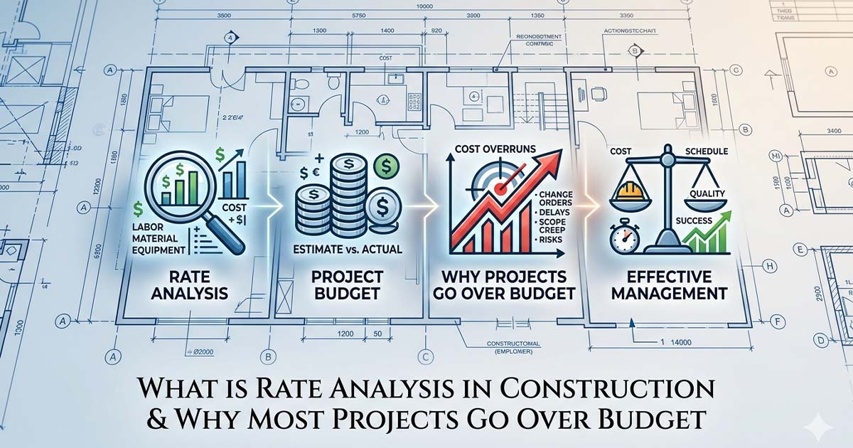 What Is Rate Analysis in Construction and Why Most Projects Go Over Budget