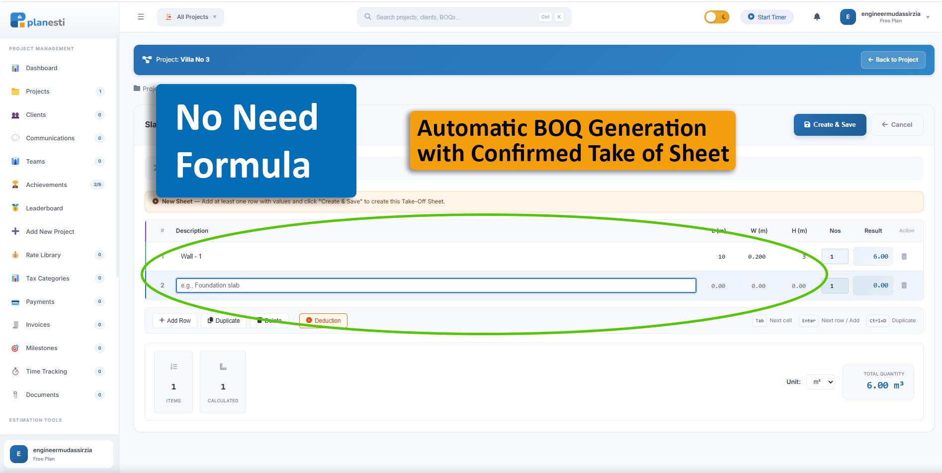 How PlanEsti Takes a QS from First Measurement to Completed Project — in One Workflow